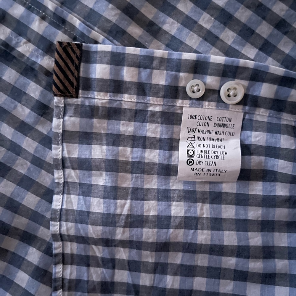 Billy Reid Rosedale Gingham Button Down - Picture 7 of 10